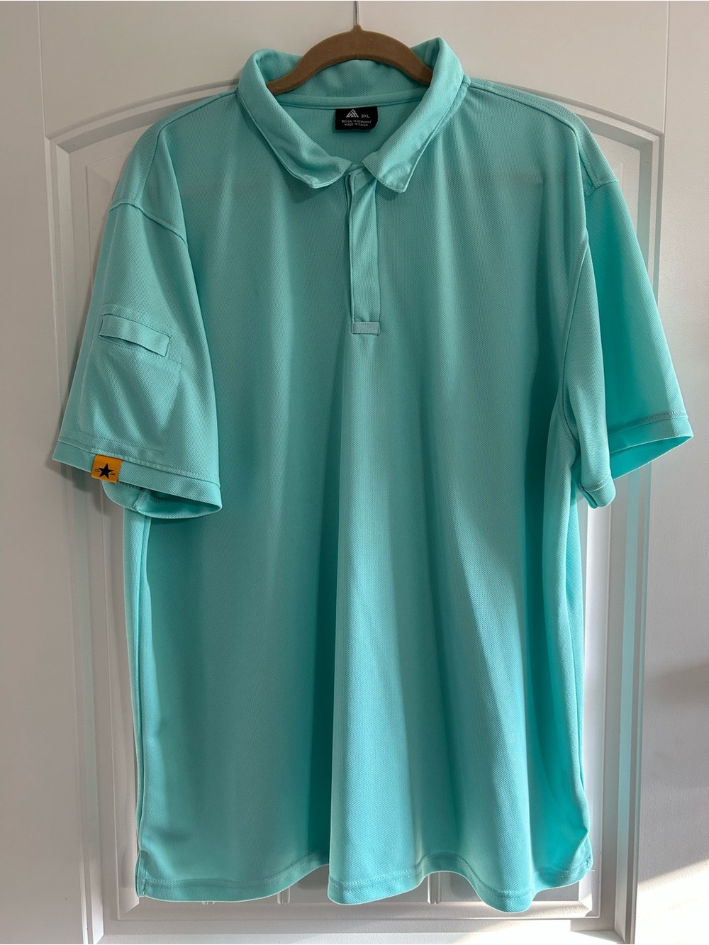 Men's Aqua Performance Polo Shirt - Lightweight Short Sleeve